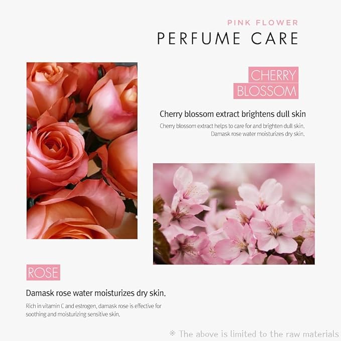 Flower Perfume Body Wash 40.57 fl oz / 1.2 L (Pink - Rose & Cherry Blossom)