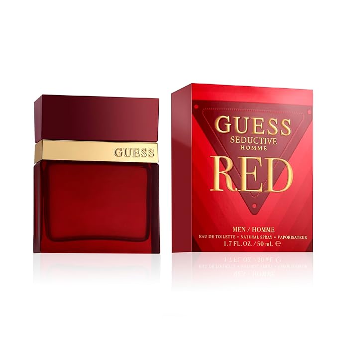 Guess Seductive Red Men/Homme Eau de Toilette Cologne Spray For Men, 1.7 Fl. Oz.