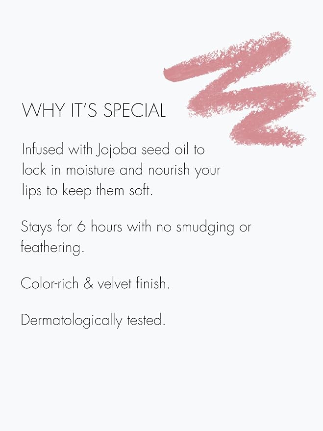 Sweed - Lip Liner Pencil | Color-Rich, Smudge + Feathering-Free | Jojoba Seed Oil to Moisturize + Nourish | Vegan, Cruelty-Free, Clean Beauty (Dream Bigger)