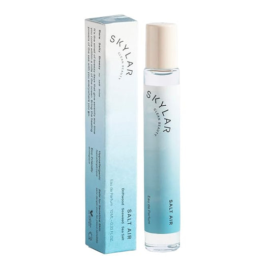 Skylar Salt Air Eau de Parfum - Hypoallergenic & Clean Perfume for Women & Men, Vegan & Safe for Sensitive Skin - Fresh Perfume with Notes of Driftwood, Sea Salt & Seaweed - 10mL /0.33 Fl oz