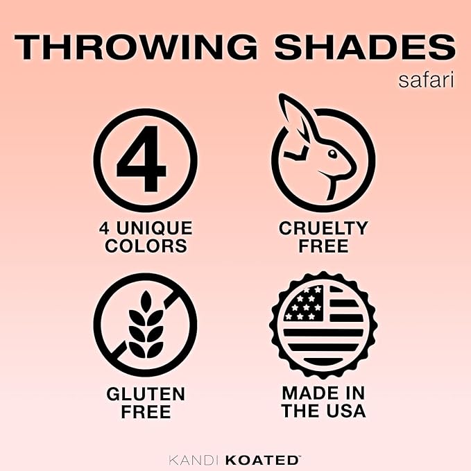 Kandi Koated Throwing Shades Eyeshadow Quads [Safari] Mini Eye Shadow Palette Kandi Burruss | Richly Pigmented, Paraben-Free, Cruelty-Free Pigments | Beauty & Makeup