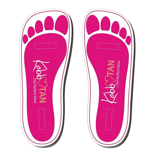 120 Pairs(240feets) Spray Tan Feet Pads in Pink For Sunless Spray Tanning
