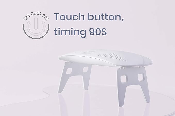 Beetles U V Light for Nails Mini Nail Lamp Poly Nail Gel Curing Lamp, 4Pcs 7.5Ml Black White Colors with No Wipe Top Coat and Base Coat Gel Polish Set