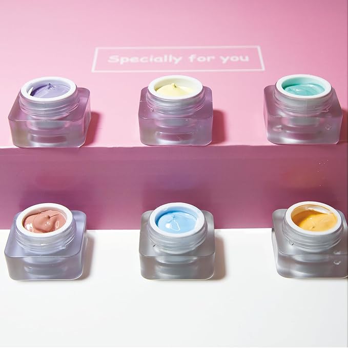 9 Color Pat Painting Gel Polish Set - Ombre Nail Art Gel Paint for Manicure Salon with Sponges