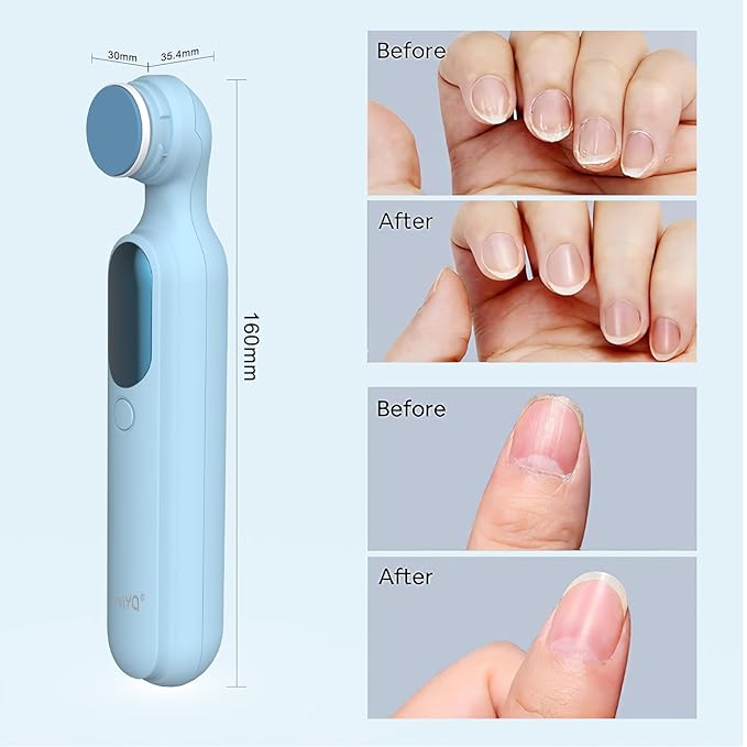 Electric Nail Trimmer, 6 in 1 Baby Nail Clippers, Safe & Easy Electric Portable Manicure Pedicure Tool for Baby Care Newborn Toddler Toes & Fingernails Nail Kit