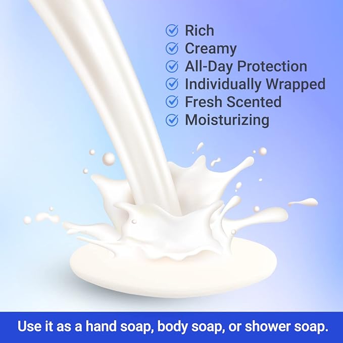 Tulip 204 Count Travel/Spa Facial Body Soap 0.7 Ounce Hotel Size In Bulk Individually Wrapped Scented With A Fresh Fragrance