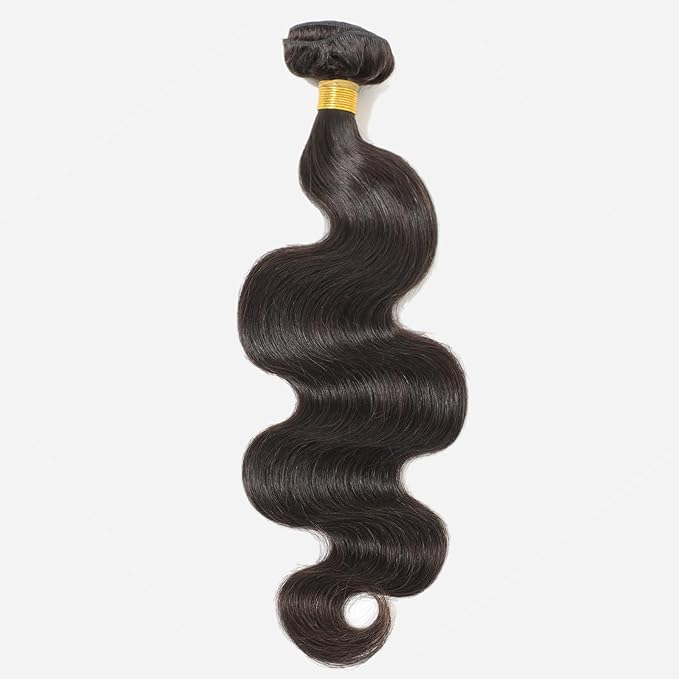 12A Body Wave Bundles Human Hair 20 Inch 1 Bundle Human Hair 100% Unprocessed Brazilian Virgin Hair Extensions Natural Black