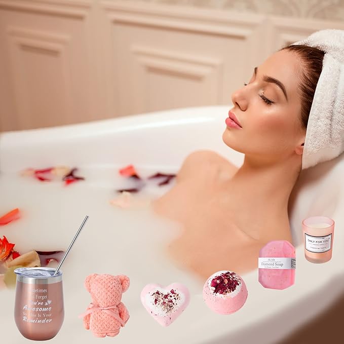 Gifts Basket for Women - Birthday Gifts for Women,Women Gifts Set Contains 13 Items Unique Female Gift Ideas,Relaxing Care Package Self Care Gift Box for Women Mom Wife Bestie Sister