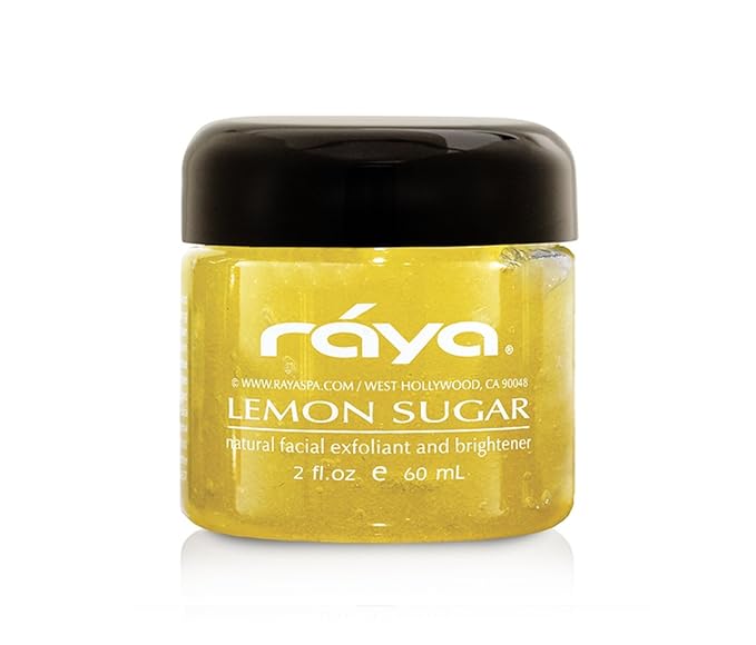 RAYA Lemon Sugar Facial Scrub (157) | Organic and Natural Exfoliating Scrub for Dry Skin | Brightens and Smooths Complexion