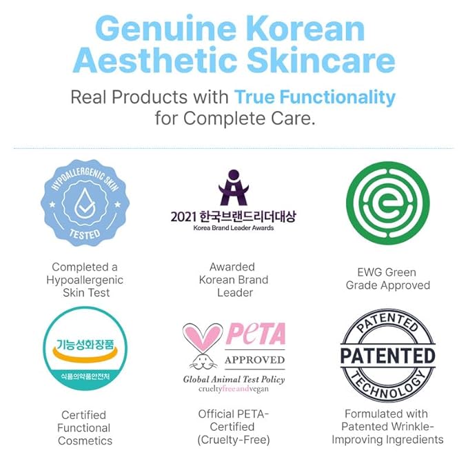 Korean Skin Care Set For Women - Gift For Women Korean Anti Aging Skin Care Products Lifting, Firmness & Hydration Essence, Mask, Booster & Ampoule Set for Radiant Smooth Looking Skin