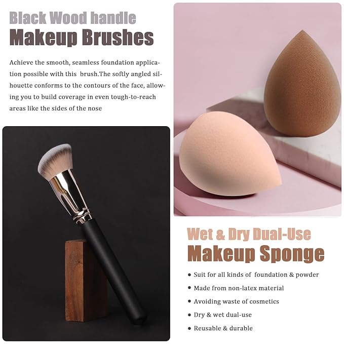 Naked All in One Makeup Kit for Women - Full Kit with 12 Eyeshadows, Foundation, Lipstick Set, Mascara, Brush, Sponge, Eyebrow Powder, Soap, Eyeliner (#102)