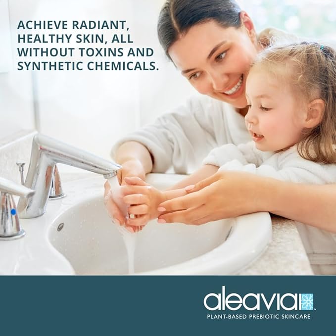 Aleavia Body Cleanse – Organic & All-Natural Prebiotic Body Wash with Pure Essential Oils – Cranberry Scent – Nourish Your Skin Microbiome – 16 Oz.