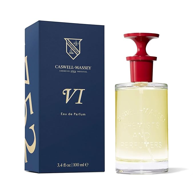 Caswell-Massey Number Six Eau de Parfum, Citrus Woody Lavender Cologne for Men, Full Size, 3.4 Fl Oz