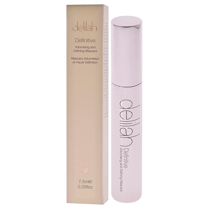 Definitive Volumising And Defining Mascara - Carbon - Unique Y-Shaped Brush - Strengthening, Lengthening Black Mascara For Soft Eye Lashes - Vegan - Cruelty free - 7.5 ml / 0.25 Oz