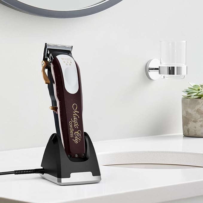 Charger for Wahl Professional Cordless Clipper, Charger Stand Compatible with Wahl, Sterling and 5-Star Cord Clippers 8148 8481 8591 81919 Replacement Parts 3801 Adapter (ONLY Charging Station Base)