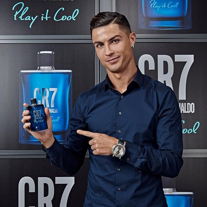 Cristiano Ronaldo CR7 Play It Cool - Blends Bright Citruses And Aromatic Fougere Notes - Masculine Fragrance - 1 Oz EDT Spray