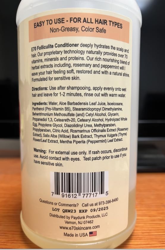 3% BHA Folliculite Shampoo and Conditioner for Women & Men - Made with Salicylic Acid & Tea Tree Oil - Flakes Shampoo & Deep Conditioner for Dry Itchy Scalp & Hair by e70