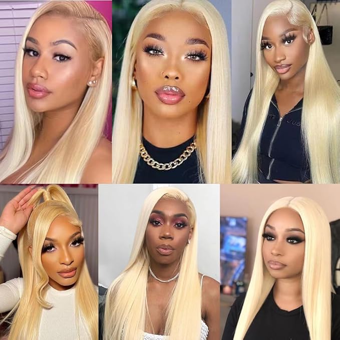 613 HD Glueless Lace Frontal Wigs Pre-Plucked,Similar Human Hair Synthetic Lace Front Wigs Pre-Plucked,Lace Front Wigs for Fashion Women 24 inch