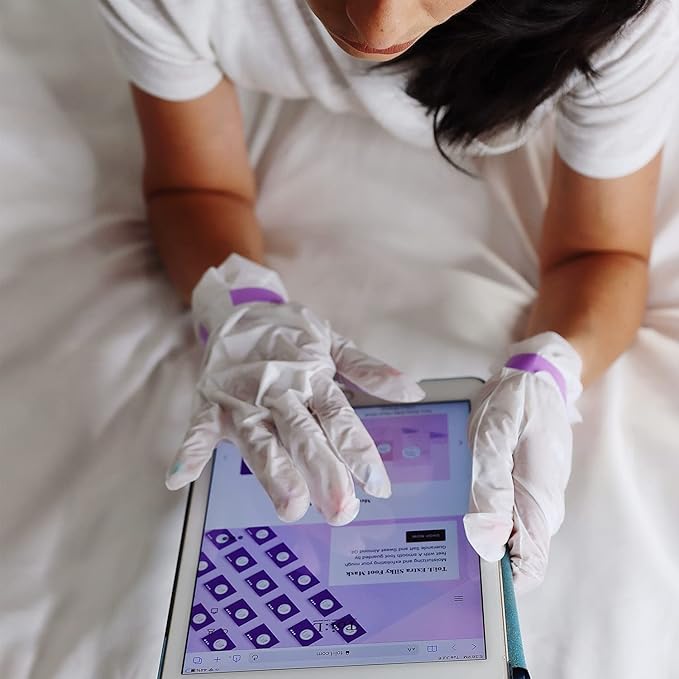 Extra Silky Hand Mask 5 Pairs, Moisturizing Gloves for Dry Hands with White Truffle, Green Caviar & Peptides, Repairing and Softening Hand Care Treatment for Aging, Cracked, and Dry Skin