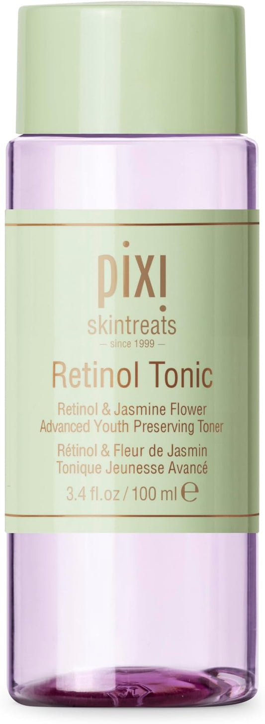 Pixi Retinol Tonic, Smoothing & Firming Facial Toner, Enhanced with Peptides to Boost Collagen Production, Alcohol-Free Daily Rejuvenating Toner, 100ml/ 3.4 fl oz