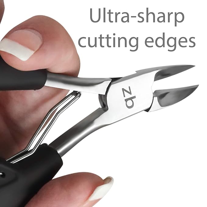 Toenail Clippers for Thick or Ingrown Toenail - Large Handle for Easy Grip + Sharp Stainless Steel - Best Nail Clipper & Pedicure Tool for Seniors - Maintain Healthy Nails with Ease