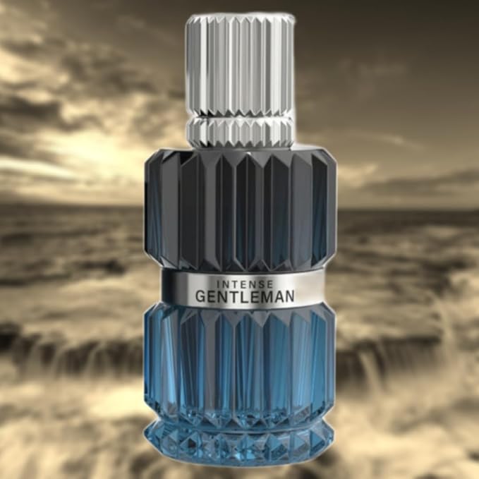 Gentleman Intense, Men's Eau de Parfum (EDP) 3.4 FL. Oz (100ml), Men’s Perfume with Notes of Bergamot, Lemon, Ginger, Lavender, Mint, Apple, Juniper, Cardamom, Geranium, Vanilla, Tonka Bean