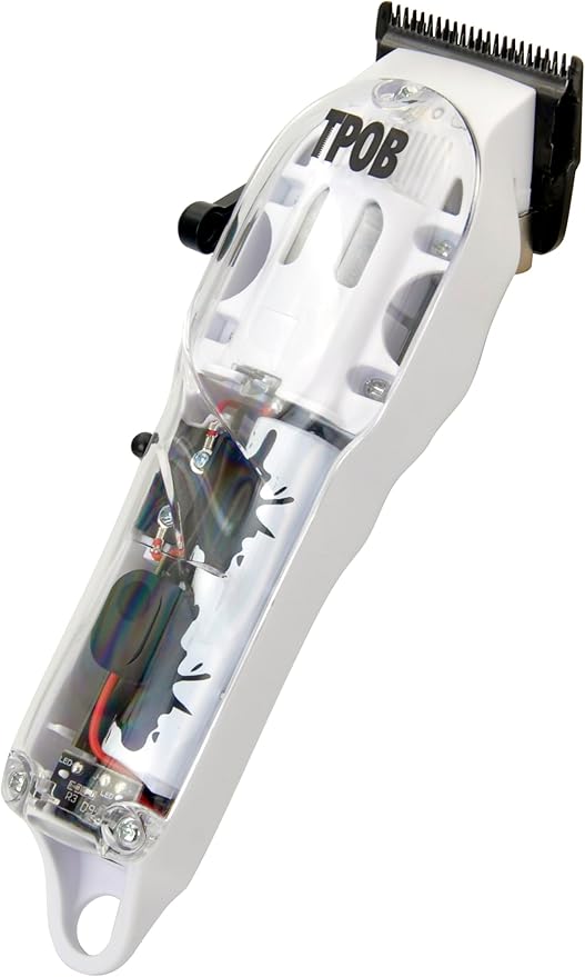 TPOB White Slime 2 Splatt Clipper Trimmer Set Barber Hair Clippers for Men 6800 RPM