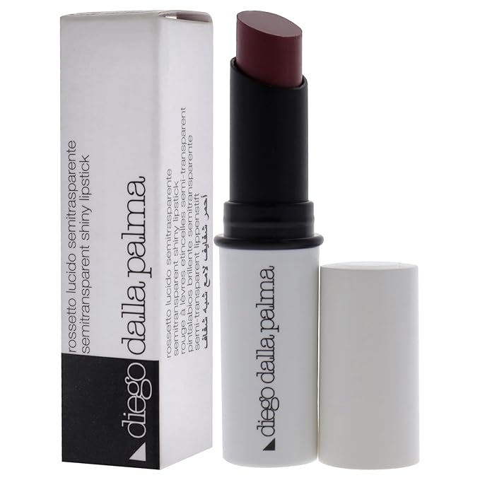 Diego dalla Palma Semitransparent Shiny Lipstick - Hydrates And Protects - Sheer Color - Luminous And Shiny Finish - Gives Plump And Smooth Lips - Long Lasting Wear - 149 Mauve - 0.1 Oz