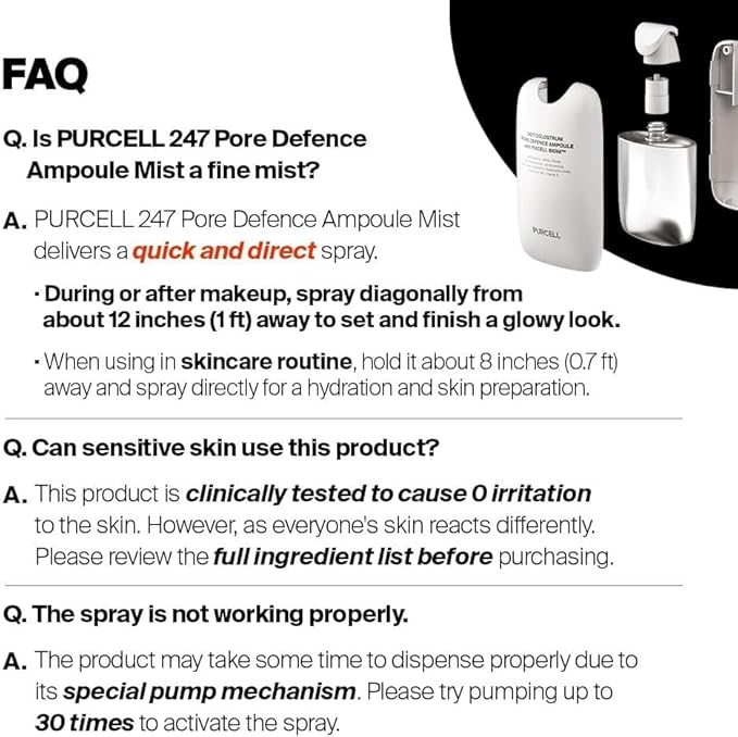 24/7 Colostrum Ampoule Mist - Glass skin with Long Hydration, Poreless Smooth Skin, Before & After Makeup, Hyaluronic Acid and Vitamin, For All Skin types, 1.85 fl oz