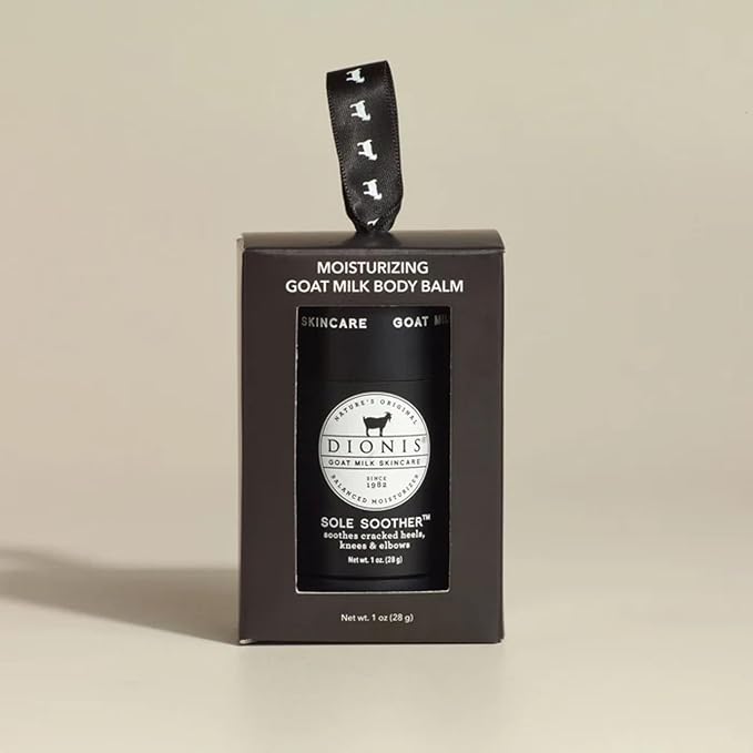 Dionis Goat Milk Skincare Moisturizing Body Balm Sole Soother- Treats, Repairs & Soothes Rough Dry Cracked Skin - Deodorize, Cool, Moisturize Heels, Knees and Elbows, Cruelty-Free Cream, 1 oz