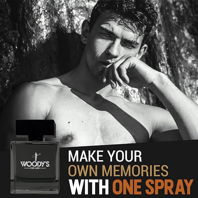 Woody's Cologne for Men - Refreshing & Long-Lasting Fragrance Scent, Masculine Citrus Notes, Men's Cologne for Everyday Wear, 3.4 fl oz