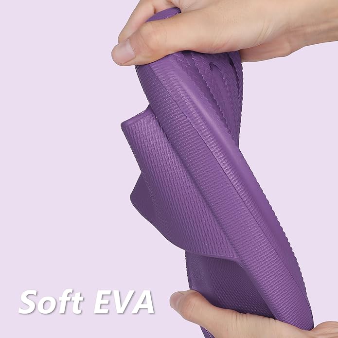 Menore Slippers for Women and Men Quick Drying, Parent-Child EVA Open Toe Soft Slippers, Non-Slip Soft Shower Spa Bath Pool Gym Beach House Sandals for Indoor & Outdoor