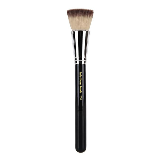 Bdellium Tools Professional Makeup Brush - Maestro Series 957 Precision Kabuki - With Soft Synthetic Fibers, For Versatile Application (Black, 1pc)