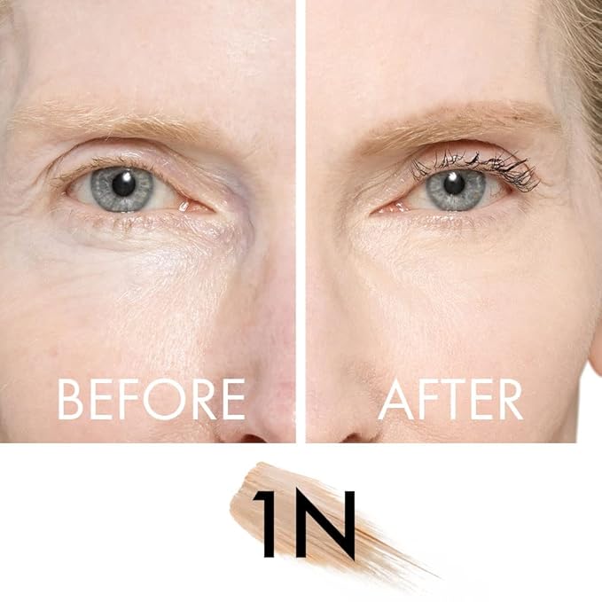 Veil Cosmetics - Complexion Fix Concealer - Liquid Concealer for Under Eye + Dark Circles - Highlight, Contour, Correct - Anti-Aging - Vegan Makeup Pen - Hydrating Lightweight (1N Porcelain Neutral)