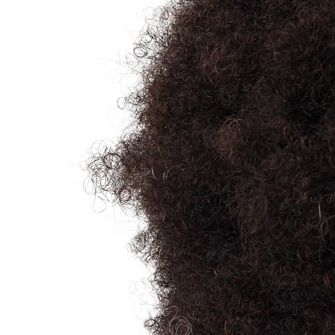 14" afro mannequin head for braiding 4C Type 100% Human Hair Curly Hair Hairdresser Training Head African Cosmetology Doll Head for Styling Cornrow Braiding with Clamp Stand