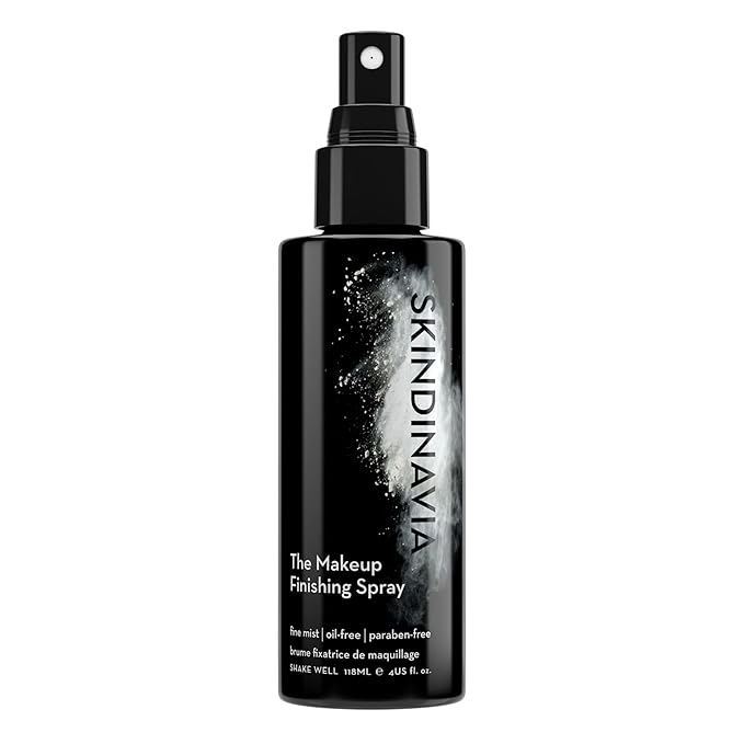 Skindinavia The Makeup Finishing Spray, Classic Makeup Setting Spray, All-Day Wear, Long-Lasting Up to 16+ Hours, Heat-Resistant & Waterproof, Cooling Fine Mist, 4.0 Oz