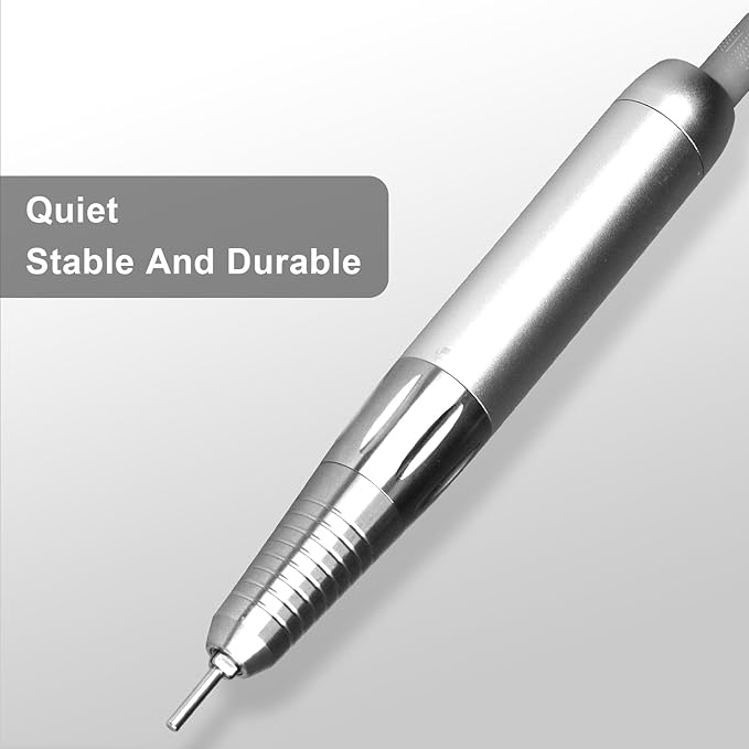 AZ GOGO Nail Drill Machine, 35000RPM Rechargeable Professional Portable Nail Drills for Acrylic Gel Nails - Low Noise & Low Vibration Coreless Motor E-File (Black)