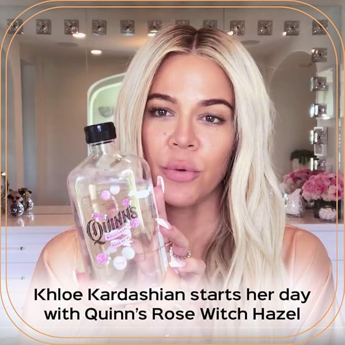 Quinn's Pure Castile Organic Peppermint Liquid Soap 32 oz Alcohol Free Rose Witch Hazel with Aloe Vera 16oz