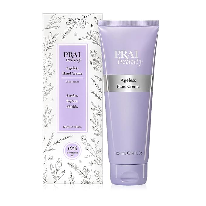 PRAI Beauty Ageless Hand Cream - Hand Lotion for Dry Hands And All-Skin Types - Nourishing Natural Formula Hand Lotion for Women