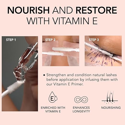 KIARA SKY LASH Lash Primer for Eyelash Extensions with Dropper | Odorless Pre-treatment Infused with Vitamin E | Remove Oils & Proteins | Increase Adhesive Bonding Power | Professional Use Only 15ml