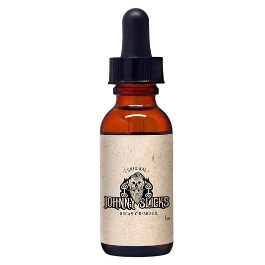 Organic Beard Oil | Moisturizes, Reduces Dry Skin & Itch | US Made, Veteran Owned (Chemical-free w/Tea Tree, Jojoba, Coconut & Argan), Original