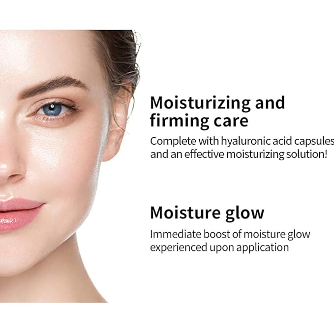 WELLAGE Real Hyaluronic Acid Hydrate One Day Kit Serum 2ea, Korean Beauty Secret Ampoule, High Concentration HA Ceramide 8 Herbal Extracts for Firming and Moisturizing Special Day Care