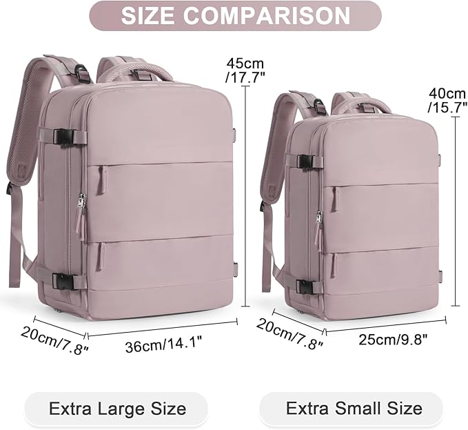 Travel Backpack Carry On Flight Aapproved Personal Item Travel Bag Mochila De Viaje Travel Backpack For Men Spirit Airlines Personal Item Bag 18x14x8 Carry On Backpack For Airplanes Lotus Root Pink