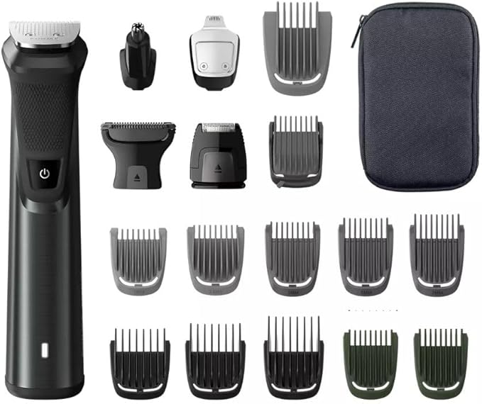 Philips Norelco Multigroom Series 9000-21 Piece Men's Grooming Kit for Beard, Body, face, Nose, Ear Hair Trimmer