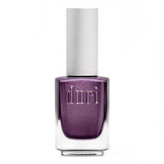 duri Nail Polish, 760 A Million Likes, Purple Metallic Glitter, Full Coverage, Shiny Finish, Fast Drying, Lasting, 0.45 Fl Oz