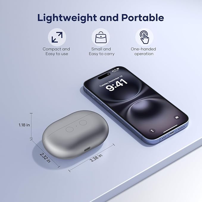 Electric Nail Clipper with USB Charging: Acina 2025 Upgraded Automatic Nail Clippers with Led Light - USB Rechargeable Safety Fingernail Trimmer for Baby Seniors Kids Adults (Black, Large)