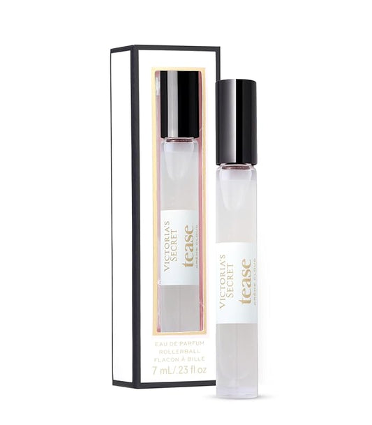 Victoria's Secret Tease Crème Cloud Eau de Parfum Rollerball, Notes of Vanilla Meringue, Santal Flower & Sheer Amber, Travel Size Mini Perfumes for Women (0.23 oz)
