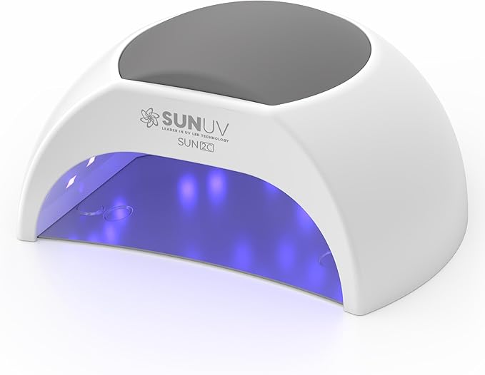 SUNUV UV Light for Gel Nails Polish, 48W UV LED Nail Lamp with 4 Timer Settings, Auto Sensor Removable Base SUN2C Grey