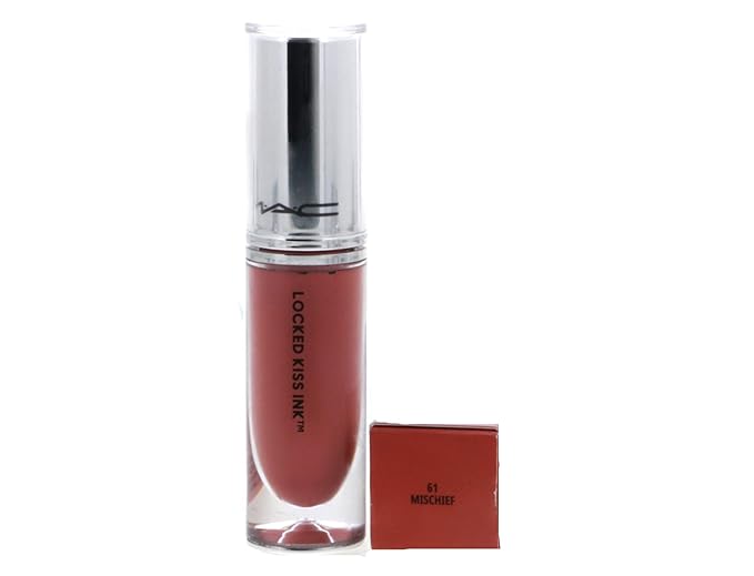 MAC Locked Kiss Ink 24HR Lipcolour Lipstick - 61 Mischief (Light Pinky Nude) - .14 fl oz / 4 mL
