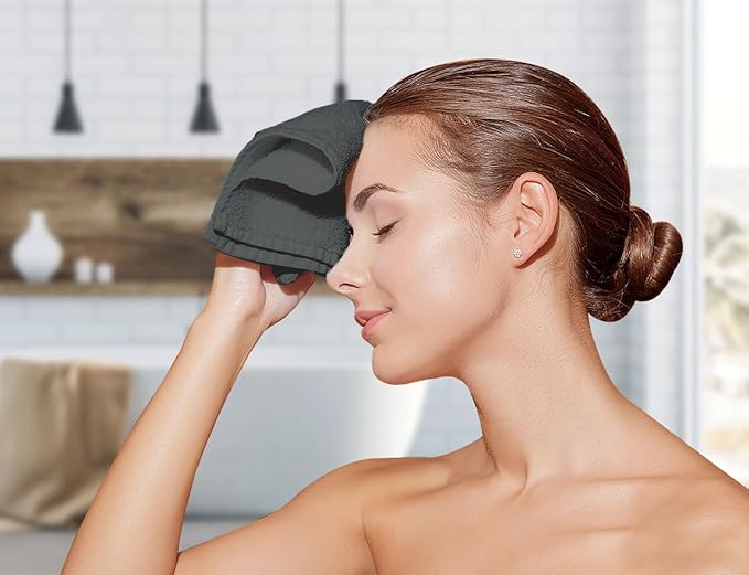 Avalon Towels Cotton Washcloths – (Pack of 60) Size 12x12 Inches, 100% Ring Spun Cotton, Soft & Absorbent Face Towels, Gym Towels, Hotel and Spa Quality, Reusable Fingertip Towels (Gery)